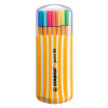 Micropunta/Felpa, Point 88, Punta Fina  0.4 mm, Estuche x 20. 20 Colores Surtidos